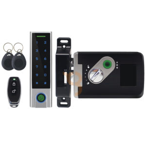 kit de cerradura inteligente / incluye teclado y control remoto / soporta huella, tarjeta y contraseña / teclado metálico ip65